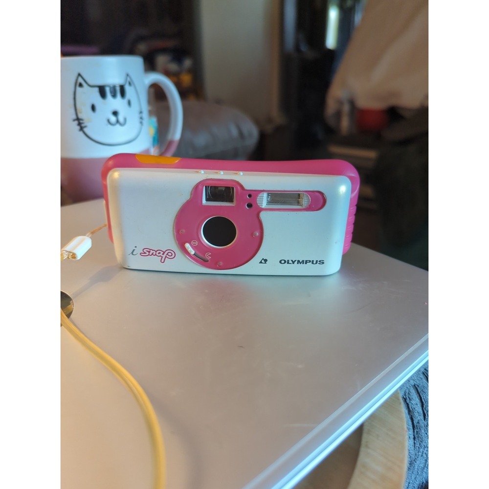 Vintage Olympus i Snap APS Camera Rocket Ruby